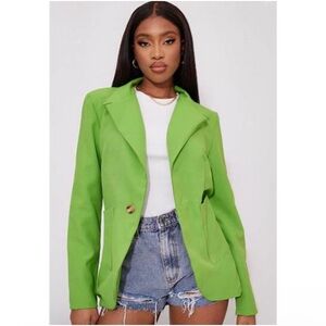 Green blazer purchased in Europe